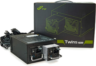 FSP Twins Pro ATX PS2 1+1 Dual Module 500W Efficiency Greater Than 90% Hot-swappable Redundant Digital Power Supply with Guardian Monitor Software (Twins Pro 500)