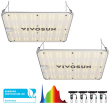 VIVOSUN 2-Pack VS1000E LED Grow Light with Samsung Diodes, Sunlike Full Spectrum Plant Light for Indoor Plants Seedling Veg and Bloom in 2x2/3x3 Grow Tents Greenhouses