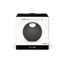 Harman Kardon Onyx Studio 6 Wireless Bluetooth Speaker - IPX7 Waterproof Extra Bass Sound System with Rechargeable Battery and Built-in Microphone - Black (Renewed)