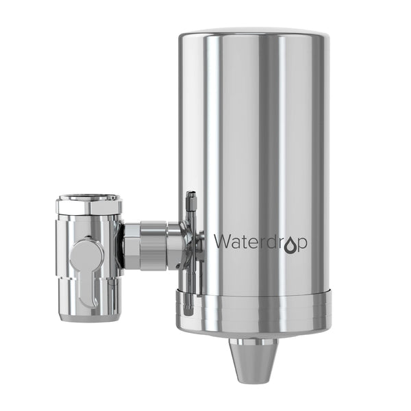 Waterdrop Water Filter for Sink Faucet, 360° Rotating Stainless Steel, NSF Certified Water Purifier for Kitchen Sink, 3 Months Long Lasting Tap Water Filter, Reduce Chlorine, 1 Filters