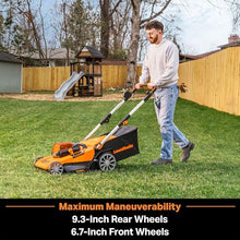 LawnMaster CLMF4821A Cordless Lawn Mower Brushless 48V MAX* 21Inch 3-in-1 Function with 4X24V MAX* 4.0Ah Battery and a Dual Charger