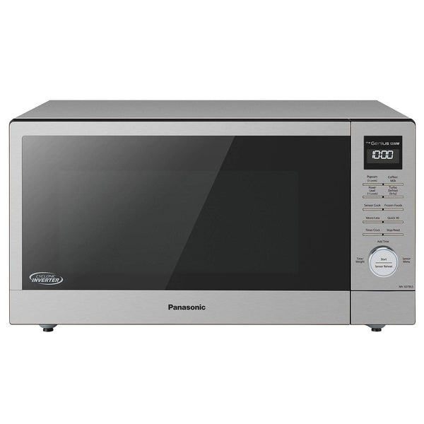 Panasonic NN-SD78LS 1.6 cu.ft Cyclonic Inverter Countertop Microwave Oven 1250Watt Power with Genius Sensor Cooking, cft, 19.44"D x 21.88"W x 11.94"H,Stainless Steel