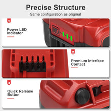 TeenPower Upgraded 4/pk Replacement for Milwaukee M-18 Battery 6500mAh Replacement for Milwaukee 48-11-1820 48-11-1840 48-11-1850 48-11-1828 48-11-1862 48-11-1852 48-59-1812 48-59-1802