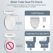 ZMJH Bidet Toilet Seat, Electric Smart Heated Seat with Slow Closes, Vortex Wash, Warm Dryer, Rear and Front Wash, Warm Water, Remote Control, and Night Light, White, A102S-W (Elongated)