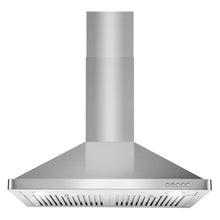 COSMO COS-63175 30 in. Vista Collection 380 CFM Ducted Wall Mount Range Hood, Button Controls, LED Lights, Stainless Steel