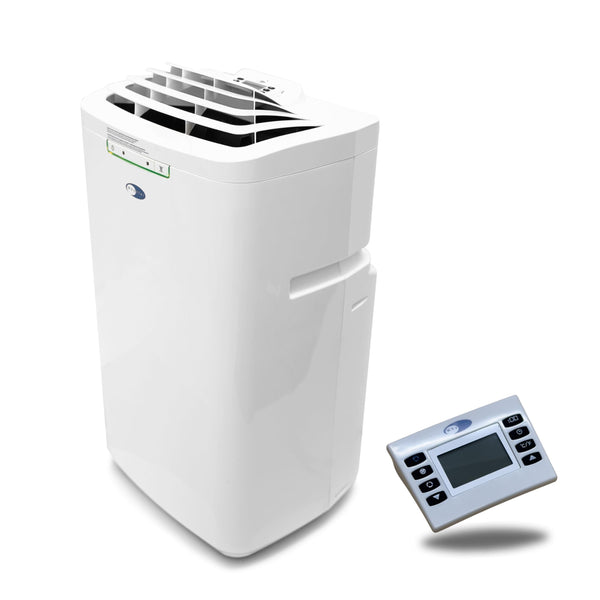 Whynter ARC-110WD 11,000 BTU (5,900 BTU SACC) Portable Air Conditioner with Dehumidifier and Fan for Rooms Up to 350 Sq Ft, Includes and Storage Bag, White