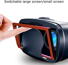 XIXIDIAN VR Glasses, 3D All-in-one Smart Helmet Goggles VR Games Headset Large-screen and Small-screen Dual-mode Switching Independent Button Control Adjust Soft & Comfortable Universal Virtual Realit