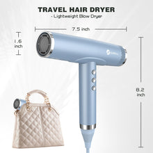 Slopehill Hair Dryer, 2000W Professional Ionic Hair Dryer with Diffuser, High Speed Blow Dryer for Women, Ceramic Hair Dryers for Salon Use (BLUE)