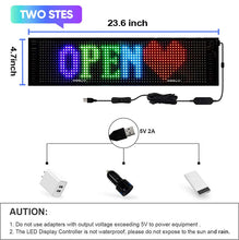 LED Sign for Car – Flexible Devil Eyes Light for Windshield, LED Digital Panel with Animations, Remote Control & Bluetooth APP for Cars, Trucks, Bars, Stores, Hotels(23.6'' * 4.7'' - 2PCS)