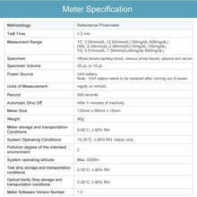 LYSUN Blood Lipid Analysis Meter System Multifunction Lipid kit Test HDL Triglycerides Cholesterol Test Meter (Lipid Meter with 10pcs of strips)