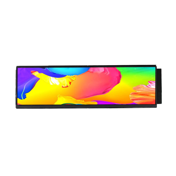 VSDISPLAY 12.6 Inch IPS LCD Screen Monitor 1920x515 Display with Mini HD-MI to HD-MI Cable Kit,Fit for DIY Y60 PC Case CPU GPU Secondary Monitor Panel