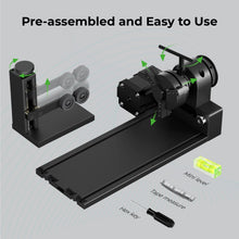 xTool RA2 Pro for xTool S1, F1, F1 Ultra, P2, M1 Ultra and Most Laser Engraver (Must with Riser), Y-axis Rotary Roller for Engraving Cylindrical Objects, Wine Glass, Tumbler, Engraver Accessory