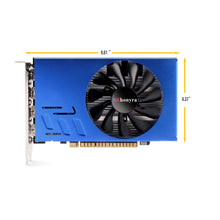 SRhonyra Radeon R7 350 HD7750 4GB 6 Monitor Graphics Card with Resolution Locked Feature, GDDR5 128-Bit 6×HDMI 2.0 Ports, Video Wall, Projection Fusion, Stock Trading and Monitoring