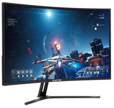 Sceptre 32-inch Curved Gaming Monitor (C325B-185RD) and Logitech MK345 Wireless Keyboard and Mouse Combo