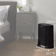 Honeywell AllergenPlus HEPA Air Purifier, Airborne Allergen Reducer for Large Rooms, Reduces Allergens, Smoke, Wildfire Smoke, Pollen, Pet Dander and More, Black, HPA200