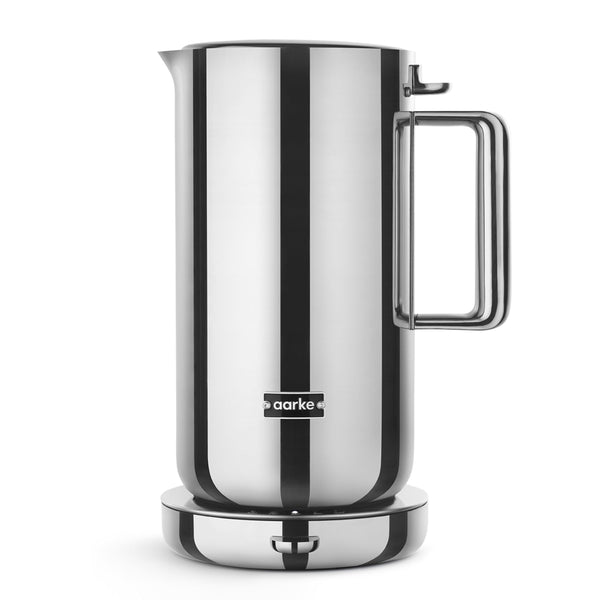 Aarke Kettle | Stainless Steel Hot Water Kettle | 360° Swivel Base | 1.2L / 5 Cups - Steel