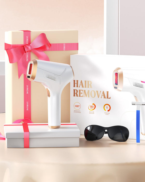 LYSMOSKI Laser Hair Removal for Women and Men, Long-Lasting IPL Hair Removal at-home, 5.2 cm² Contact Nearly Painless, Effective in 2 Weeks with Ultra-fast 0.12S Light Emission,8 Minute Whole Body