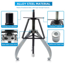 BESTOOL 3 Jaw Gear Puller,10 Ton Pulley Puller Tool, Removal Tool for Gears, Pulley and Flywheel