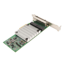 PCIEx4 Card, 4 Port Gigabit Ethernet Adapter for I350 Chip, Large Heat Sink, RJ45 Interface for Desktop Computers with Gold Pins