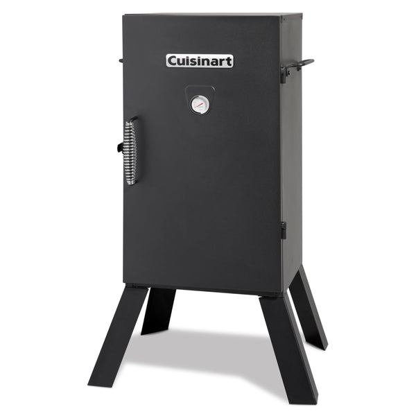 Cuisinart 30" Electric Smoker, 3 Adjustable Racks, Large Capacity BBQ, Water and Wood Trays for Smoked Meat, Brisket, Salmon & Jerky, Adjustable Temperature Control