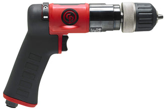 Chicago Pneumatic CP9287C - Air Power Drill, 3/8 Inch (10 mm), Keyless Chuck, Pistol Handle, 0.62 HP / 460 W, Stall Torque 4.1 ft. lbf / 5.5 NM, 3000 RPM, Hand Drill, Power Tools & Home Improvement