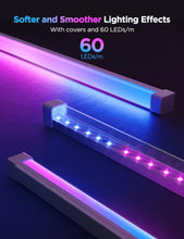 Govee RGBIC LED Strip Lights 32.8ft with Covers, Smart LED Lights Work with Alexa and Google Assistant, LED Diffuser Channel with LED Lights for Bedroom, Skirting Lines, Studio, Cabinet