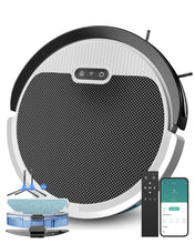 Pureatic V3 2 in 1 Robot Vacuum and Mop Combo，5000Pa Suction, Works with 2.4G WiFi/Alexa/App/Remote Control, Schedule Cleaning, Automatic Self-Charging, Ideal for Pet Hair, Hard Floor and Carpet