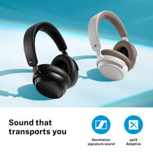 Sennheiser ACCENTUM Plus Wireless Bluetooth Headphones - Quick-Charge Feature, 50-Hr Battery Playtime, Adaptive Hybrid ANC, Sound Personalization, Touch Controls, White