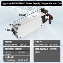 LXun Upgrad D500EPM-00 H500EPM-00 500W Power Supply Compatible with Dell Optiplex 7080MT 7070MT 7060MT 3050MT 3650 3670 5060 5090 G5-5090 3260 7080 XPS 8940MT 4FWF7 5K7J8 Y7R0X H460EBM-00 Power Supply