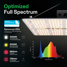 VIVOSUN VS1500 LED Grow Light with Samsung LM301 Diodes & Daisy Chain Driver Dimmable Lights Sunlike Full Spectrum for Indoor Plants Seedling Veg and Bloom Plant Grow Lamps for 3x3 Grow Tent