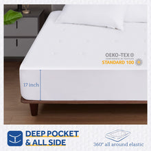 Sealy Heated Mattress Pad Queen Size, Zone Heating Electric Bed Warmer with Deep Pocket, 10 Heat Setting Dual Controller & 1-12 Hours Auto Shut Off, Knitted Breathable Heated Mattress Cover, White