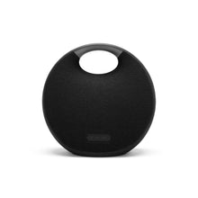 Harman Kardon Onyx Studio 6 Wireless Bluetooth Speaker - IPX7 Waterproof Extra Bass Sound System with Rechargeable Battery and Built-in Microphone - Black (Renewed)