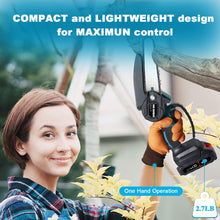 Zikopomi Hand Saw Pruning Tree Branches Electric Pruning with Rechargeable Battery & Chain, Yard Work Power Tool Gift, Can Replace Electric Pruning Shears to Trim Branches (2 Batteries&2 Chains)