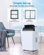 Takywep Portable Air Conditioner, 12,000 BTU Air Conditioner Unit 3-in-1 with Dehumidifier & Fan Modes, Cools Rooms up to 550 Sq Ft, Rolling Wheels, Window Mount Exhaust Kit, Sleep Mode