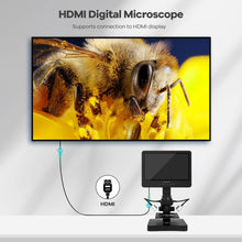 Andonstar AD249S-P 10.1 Inch HDMI Digital Microscope, 4000x 3 Lens 2160P UHD Video Record, Biological Microscope Kit for Adults and Kids, Coin Microscope for Error Coins, Prepared Slides, 32G SD Card