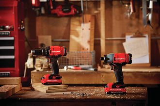 CRAFTSMAN V20 MAX Cordless Drill and Impact Driver, Power Tool Combo Kit with 2 Batteries and Charger (CMCK200C2AM)