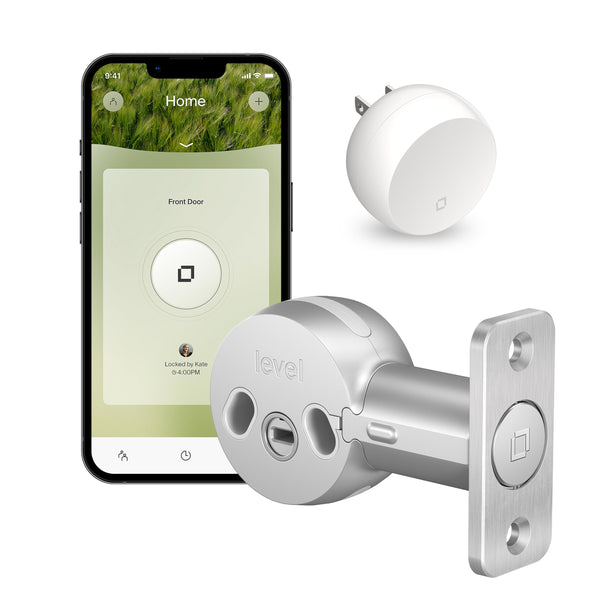 Level Bolt (Wi-Fi) Smart Deadbolt - Make Your Lock Smart & Keep Existing Hardware and Keys - Lock/Unlock from Anywhere - Level App for iOS & Android - Works with Apple Home, Alexa & Google Home