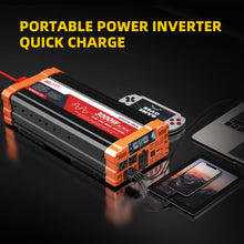 BELTTT 3000W Pure Sine Wave Inverter 12V DC to 120V AC for RV, Truck, Off-Grid, Home, Solar Car Power Inverter with Dual AC, 20A Socket, 5V 2.1A USB, Hardwire Port, Remote Controller 23Ft Cable