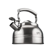 GIPFEL INTERNATIONAL Whistling Tea Kettle Stovetop - Food Grade Stainless Steel Teapot for Stove Top with Ergonomic Handle for Gas, Induction, Electric Stovetops 2.3 Quart