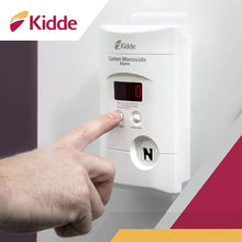 Kidde Carbon Monoxide Detector, Plug In Wall with 9-Volt Battery Backup, Digital LED Display - 4 Pack