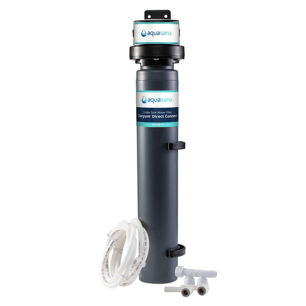 Aquasana Under Sink Water Filter - Reduces 99% of 78 Contaminants Including Chlorine & Lead from Tap Water - Claryum Direct Connect