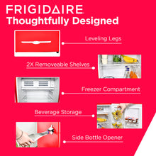 Frigidaire Retro Compact Fridge with Chiller, 3.2 cu ft Countertop Fridge with Built-In Bottle Opener, Compact Refrigerator for Office, Bedroom, Dorm Room or Cabin - 16.5