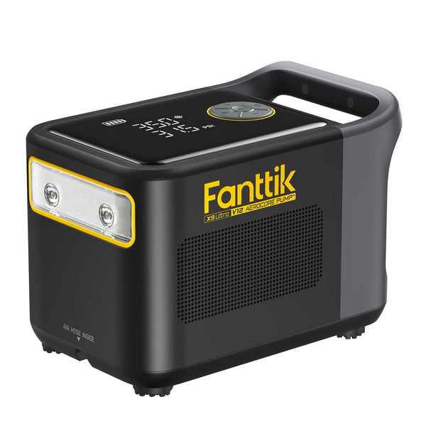 Fanttik X9 Ultra Portable Tire Inflator for Pickup Truck, RV | 3-in-1 Air Pump, Power Station, Flashlight | 6X Faster Inflator with Digital Gauge | Air Compressor for Light Truck, SUV, Compact Car