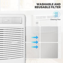 mollie 6000 BTU Window Air Conditioner, ac window unit with Washable Filter, Remote, Dehumidifier, Fan, Cools Up to 250 Square Feet, 115V/60Hz