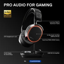 SteelSeries Arctis Pro + GameDAC Wired Gaming Headset - Certified Hi-Res Audio - Dedicated DAC and Amp - for PS5/PS4 and PC - Black