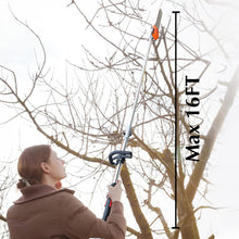 Pole Saw 16-FT Height Reachable Powerful Gas Pole Chainsaw 42.7CC 2-Cycle Cordless Extension Pole Saw with 11 inch Cutting Bar Tree Trimmer Long Reach Saw