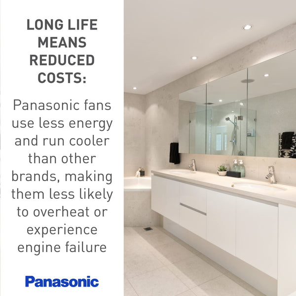 Panasonic FV-40VQ4 WhisperCeiling Spot Ventilation Fan - 390 CFM - Quiet Bathroom Ceiling Fan