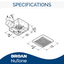 Broan-NuTone Recessed Light Ventilation Fan (70 CFM) and Invent Flex Bathroom Exhaust Fan (110 CFM)