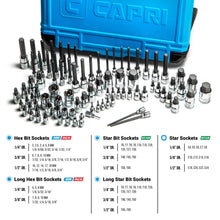 Capri Tools Master Bit Socket Set, Advanced Series, 88-Piece (30500-88MS)