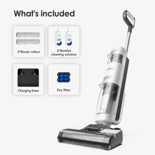 Tineco iFLOOR 3 Breeze Complete Wet Dry Vacuum Cordless Floor Cleaner and Mop One-Step Cleaning for Hard Floors